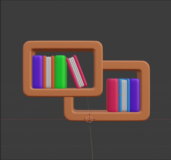 Library 3d Illustration  Icon Pack 3D model_35