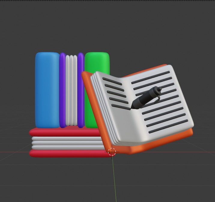 Library 3d Illustration Icon Pack 3D model_92