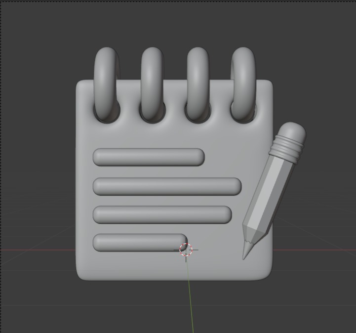 Library 3d Illustration  Icon Pack 3D model_69