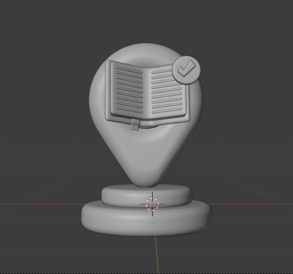 Library 3d Illustration Icon Pack 3D model_99