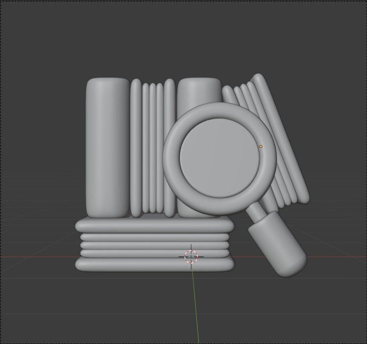 Library 3d Illustration  Icon Pack 3D model_49