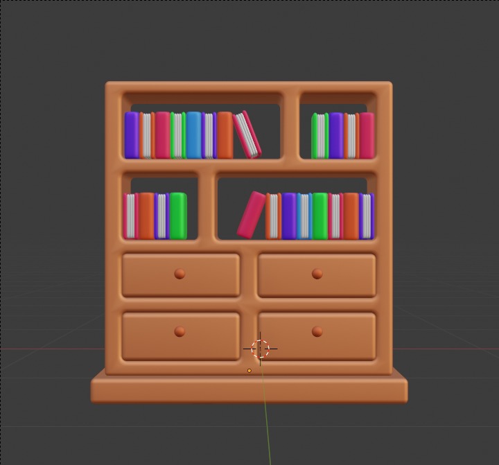 Library 3d Illustration  Icon Pack 3D model_48