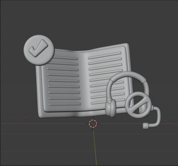 Library 3d Illustration Icon Pack 3D model_96