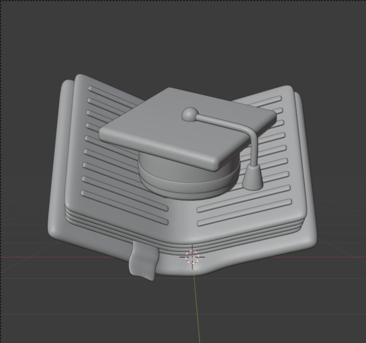 Library 3d Illustration  Icon Pack 3D model_51