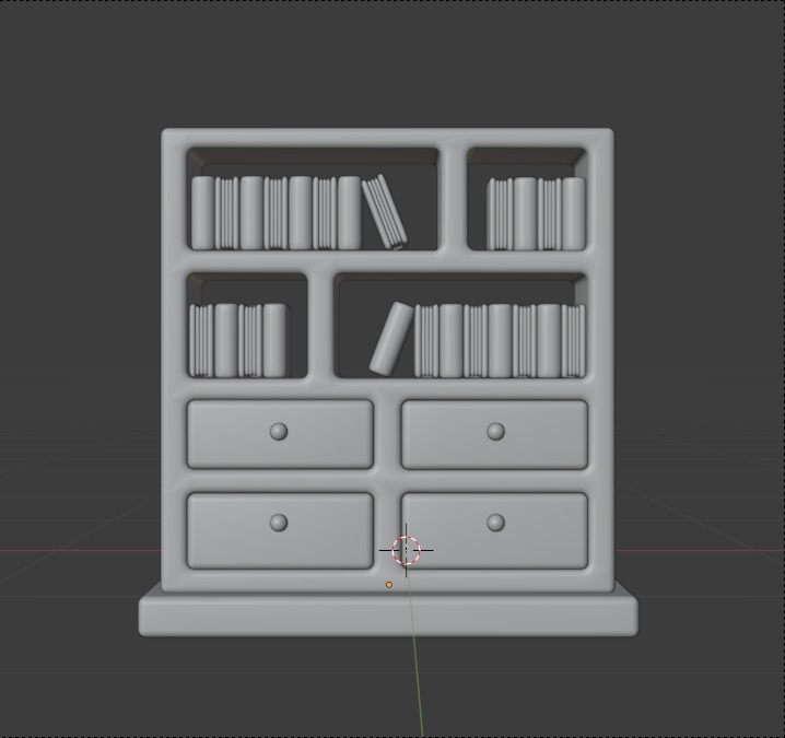 Library 3d Illustration  Icon Pack 3D model_46
