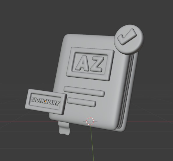 Library 3d Illustration  Icon Pack 3D model_53