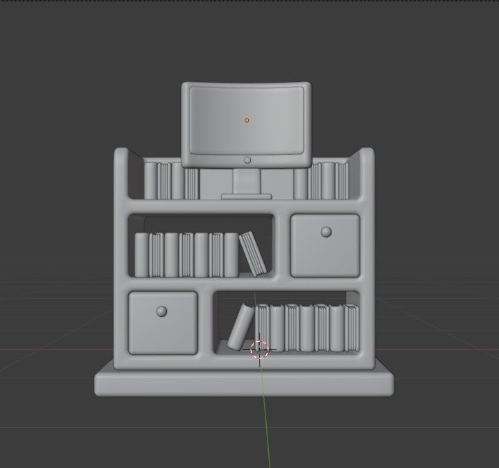 Library 3d Illustration  Icon Pack 3D model_43