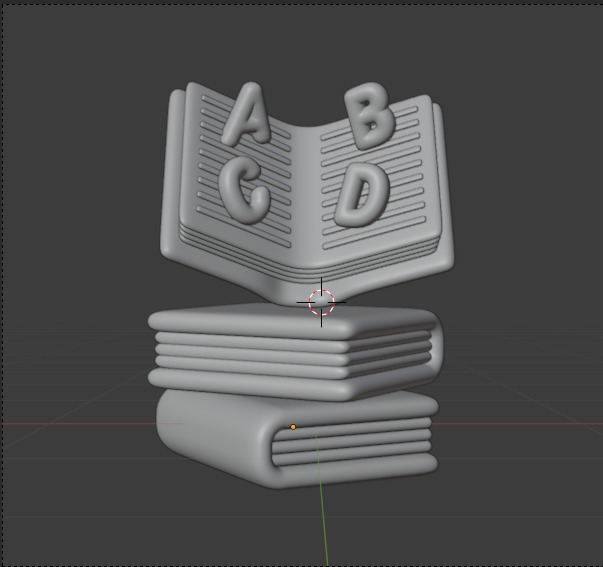 Library 3d Illustration  Icon Pack 3D model_14