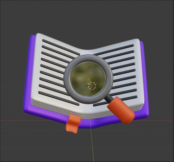 Library 3d Illustration  Icon Pack 3D model_24