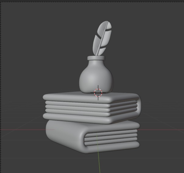 Library 3d Illustration  Icon Pack 3D model_12