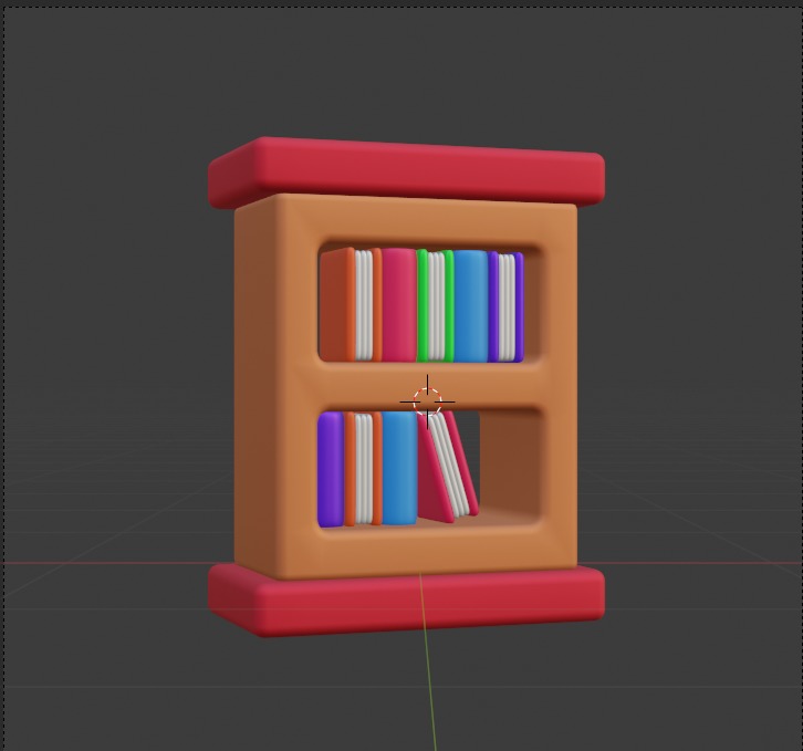 Library 3d Illustration  Icon Pack 3D model_29