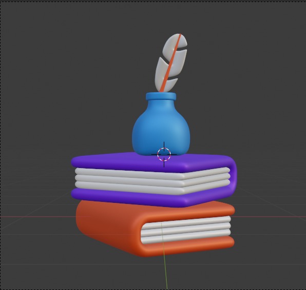 Library 3d Illustration  Icon Pack 3D model_13