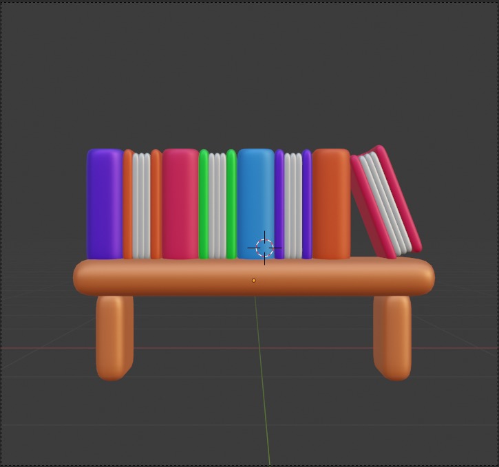 Library 3d Illustration  Icon Pack 3D model_27