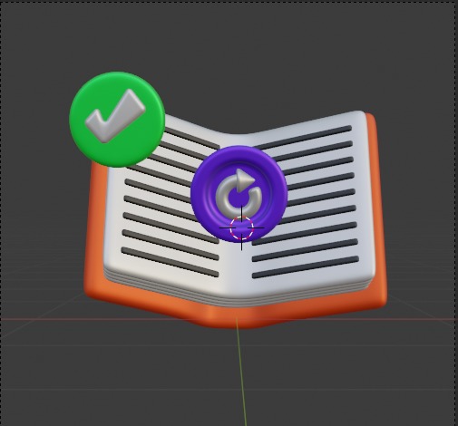 Library 3d Illustration  Icon Pack 3D model_22