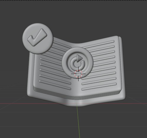 Library 3d Illustration  Icon Pack 3D model_20