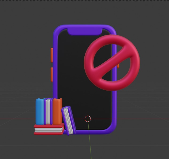 Library 3d Illustration Icon Pack 3D model_95