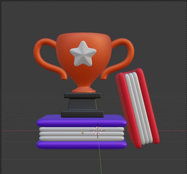 Library 3d Illustration Icon Pack 3D model_102