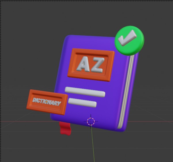 Library 3d Illustration  Icon Pack 3D model_55