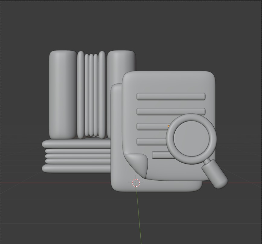 Library 3d Illustration Icon Pack 3D model_79