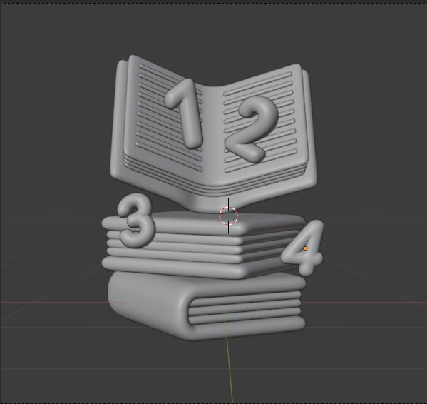 Library 3d Illustration  Icon Pack 3D model_17