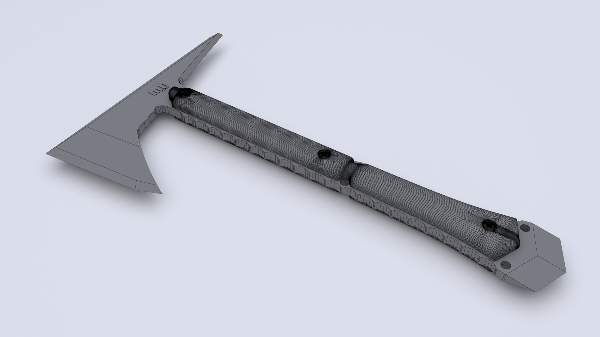 Soldier axe  3D model_13