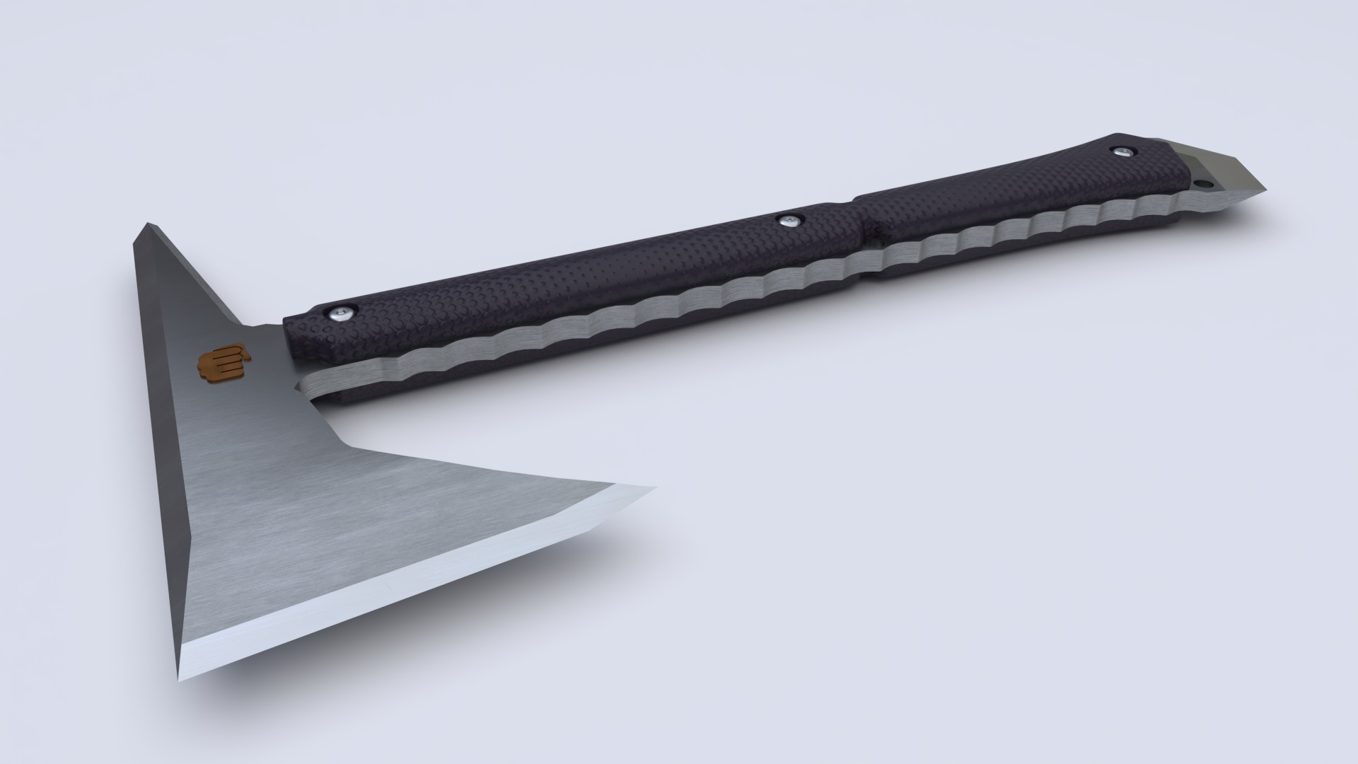 Soldier axe  3D model_3