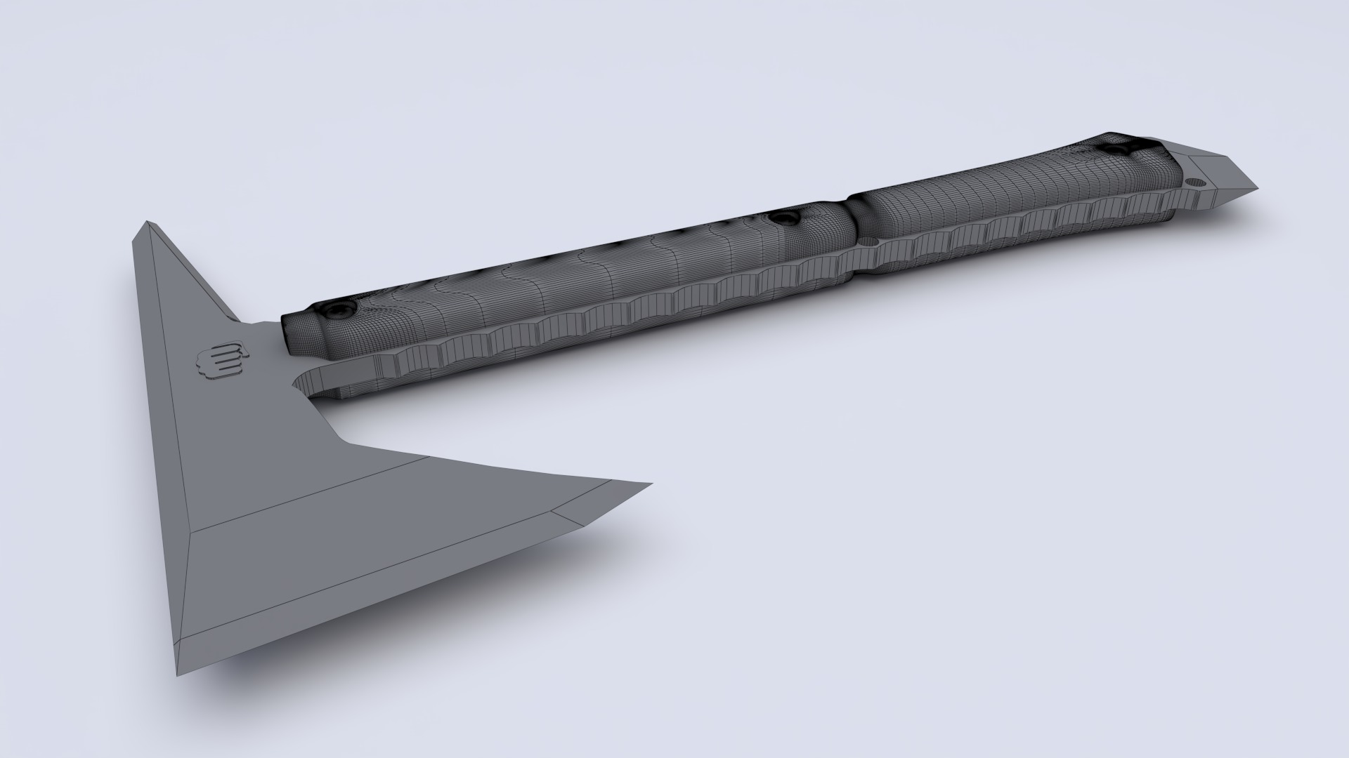 Soldier axe  3D model_15