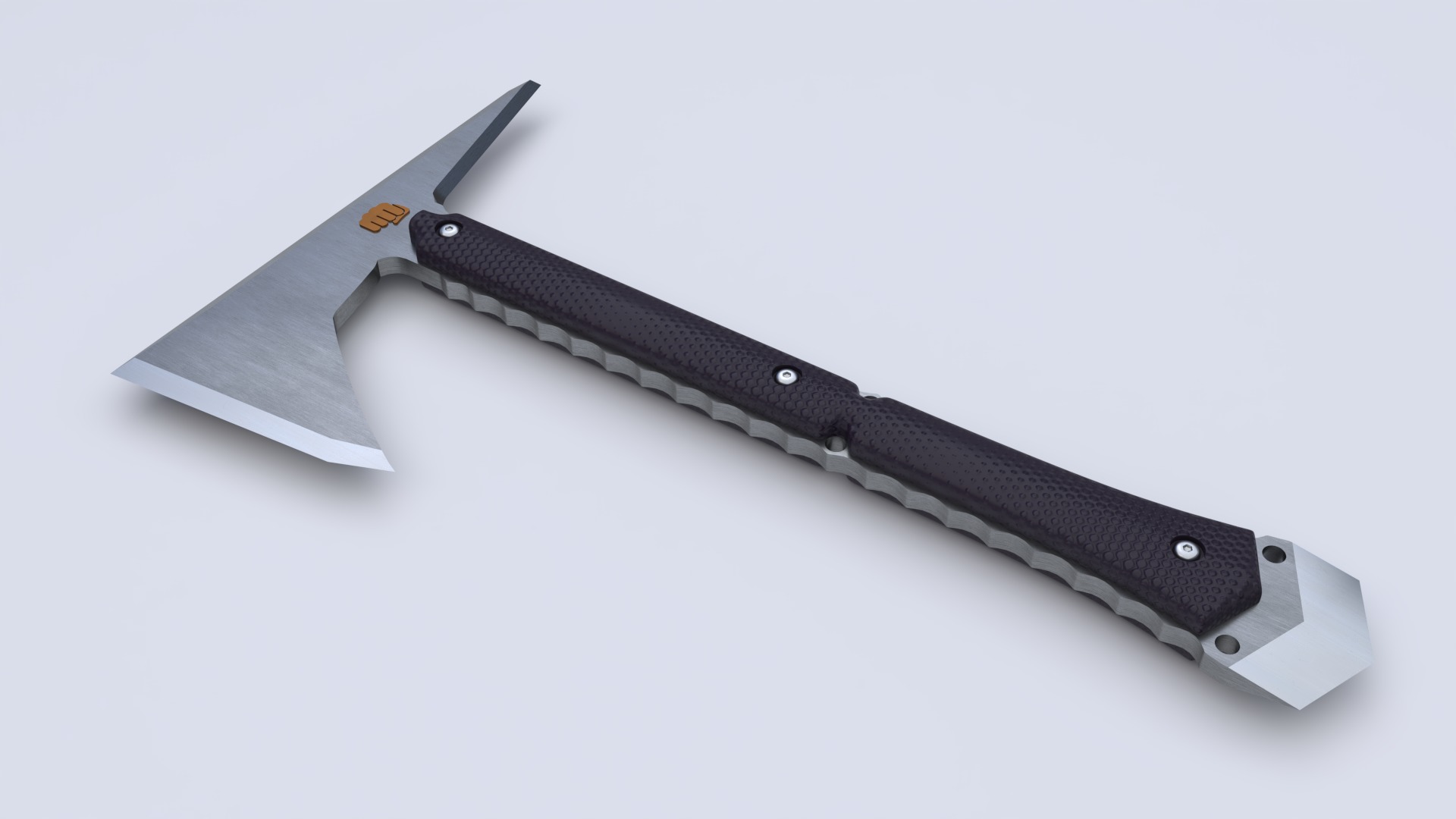 Soldier axe  3D model_1