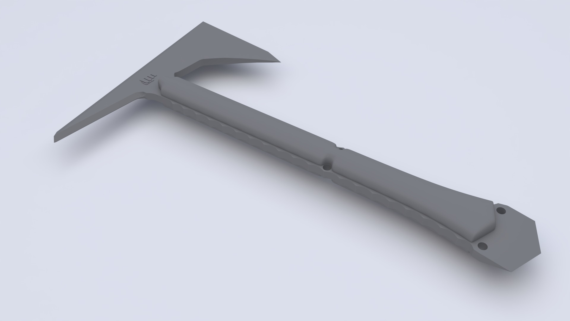 Soldier axe  3D model_11
