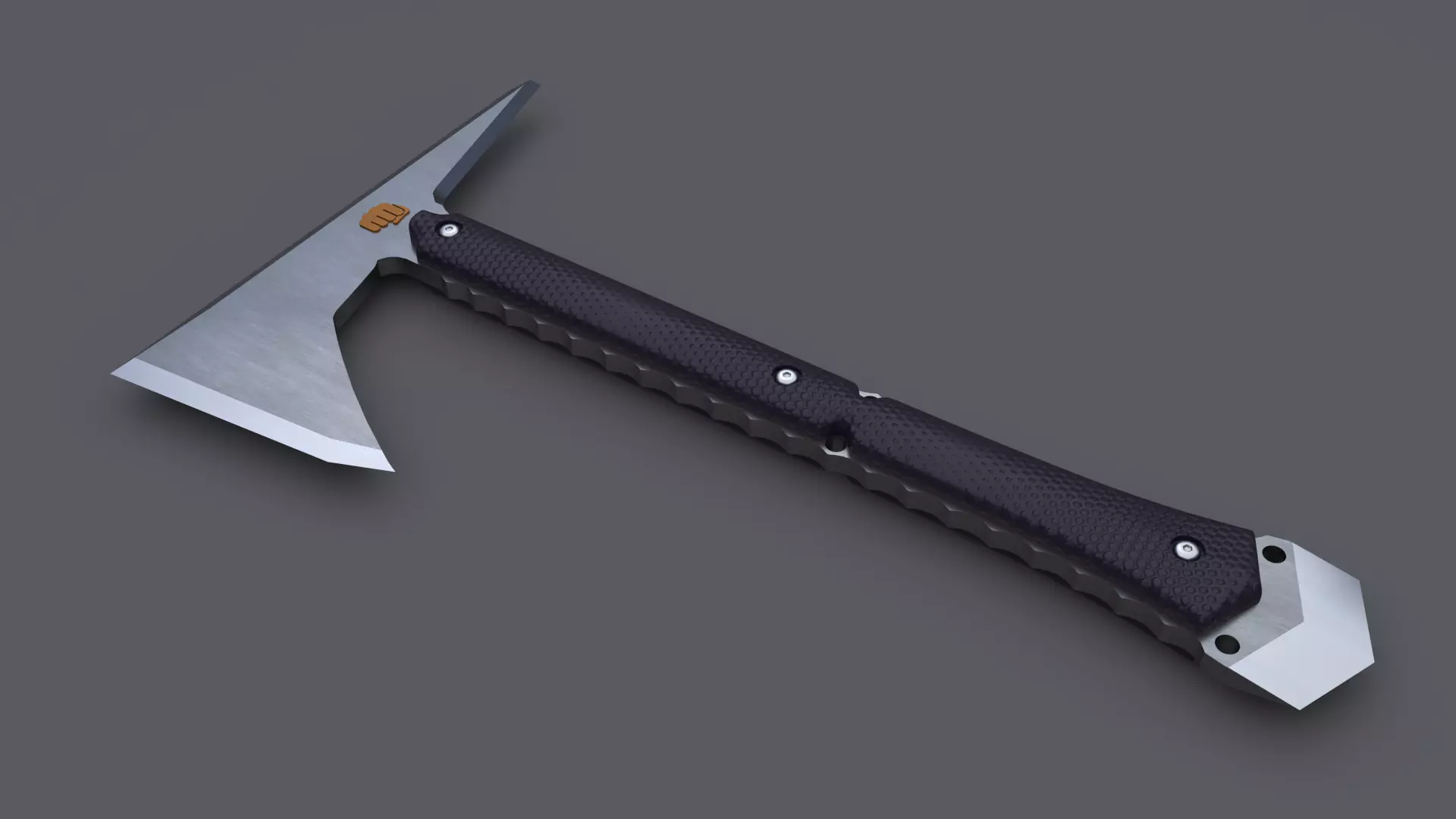 Soldier axe  3D model_0