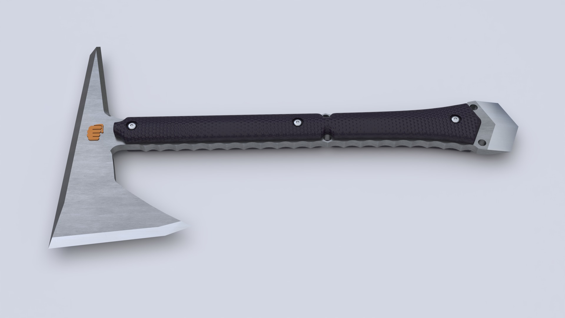 Soldier axe  3D model_6