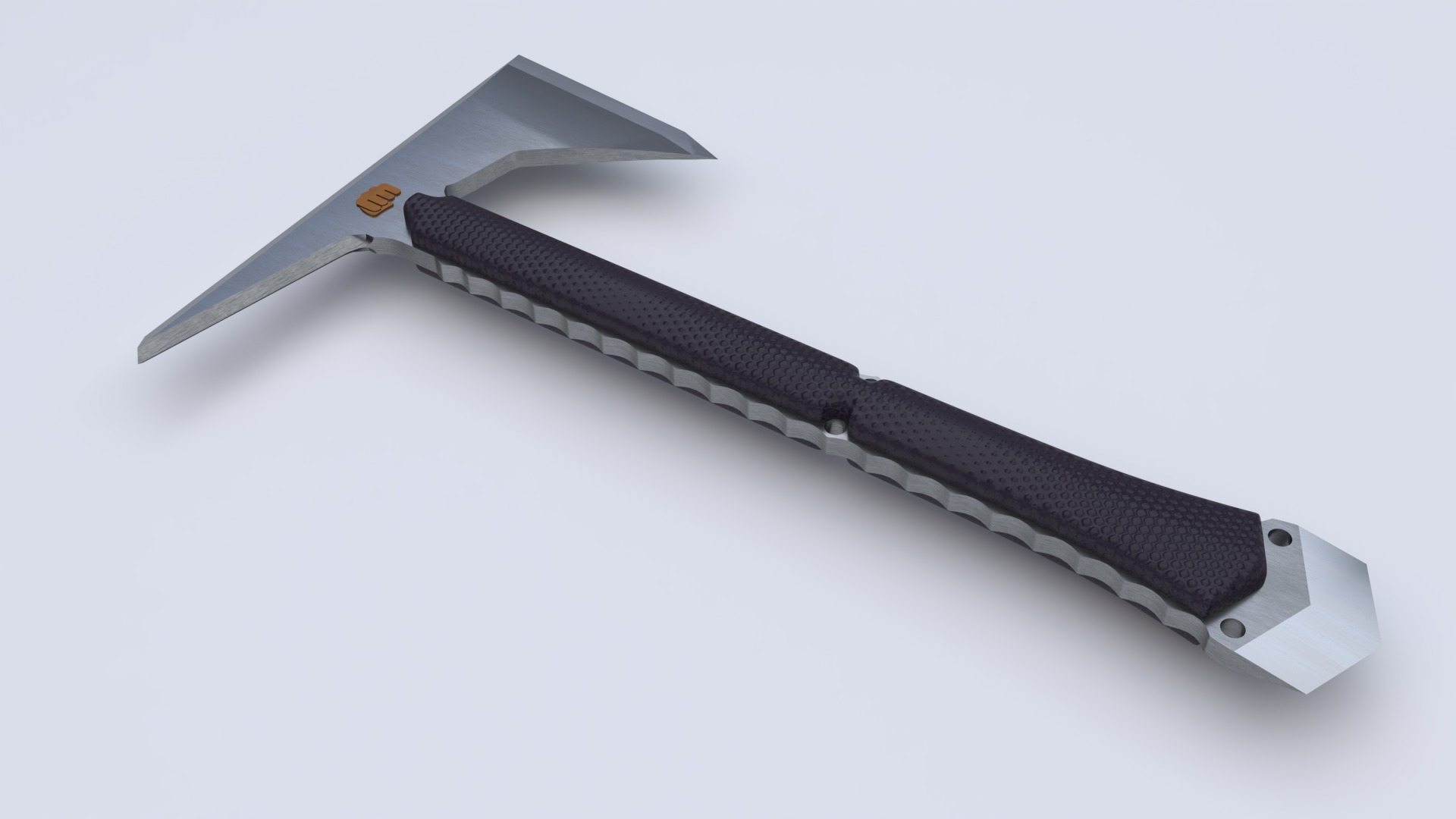 Soldier axe  3D model_2