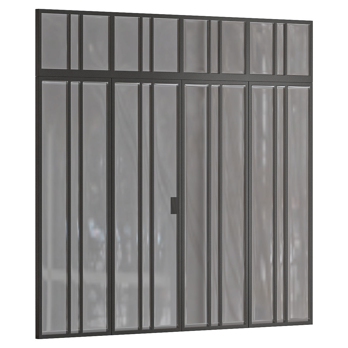 Book partition 3D model_1