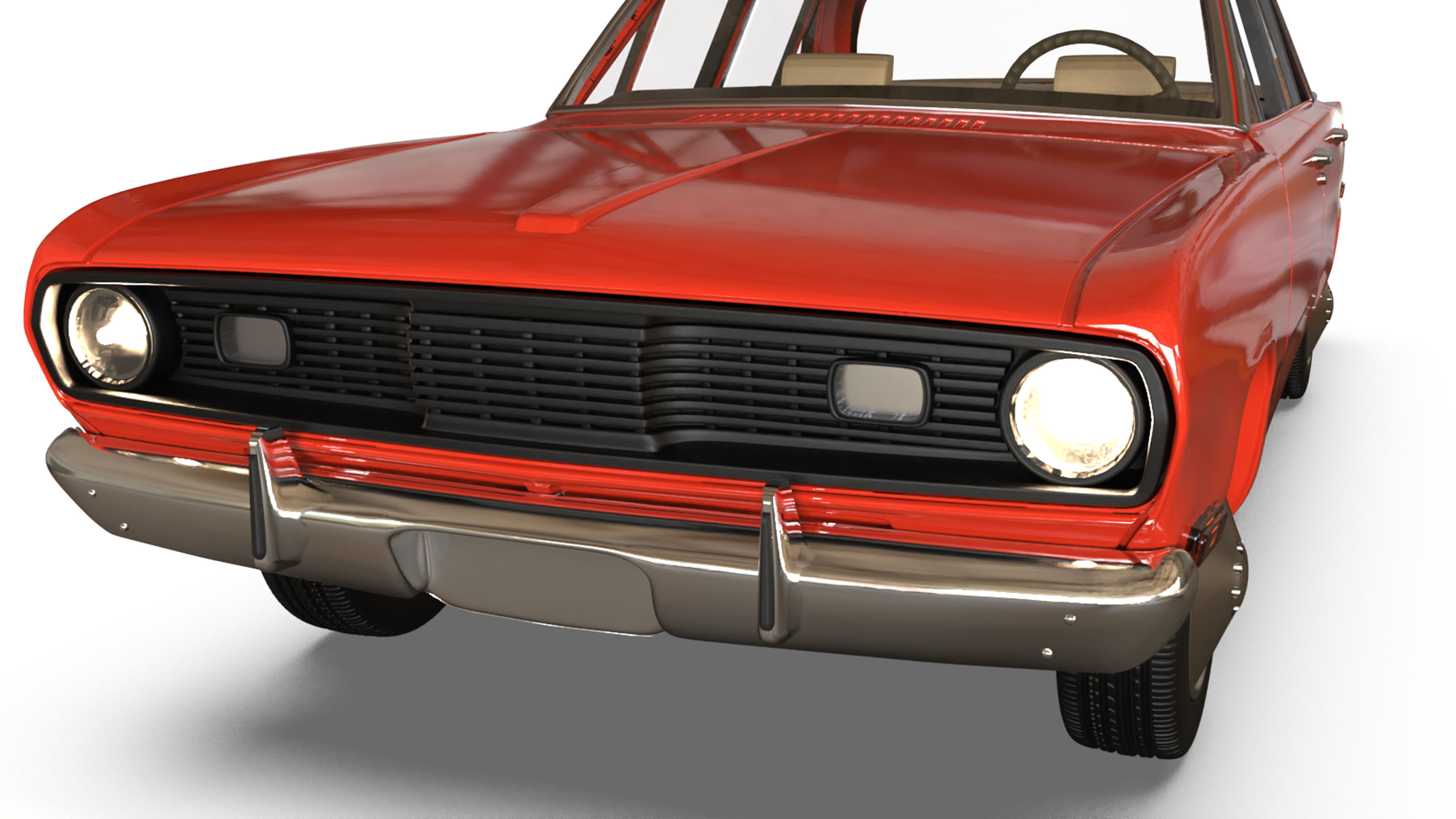 3D file 1971 Valiant Third gen duel 4 Door classic cars  3D print model_8
