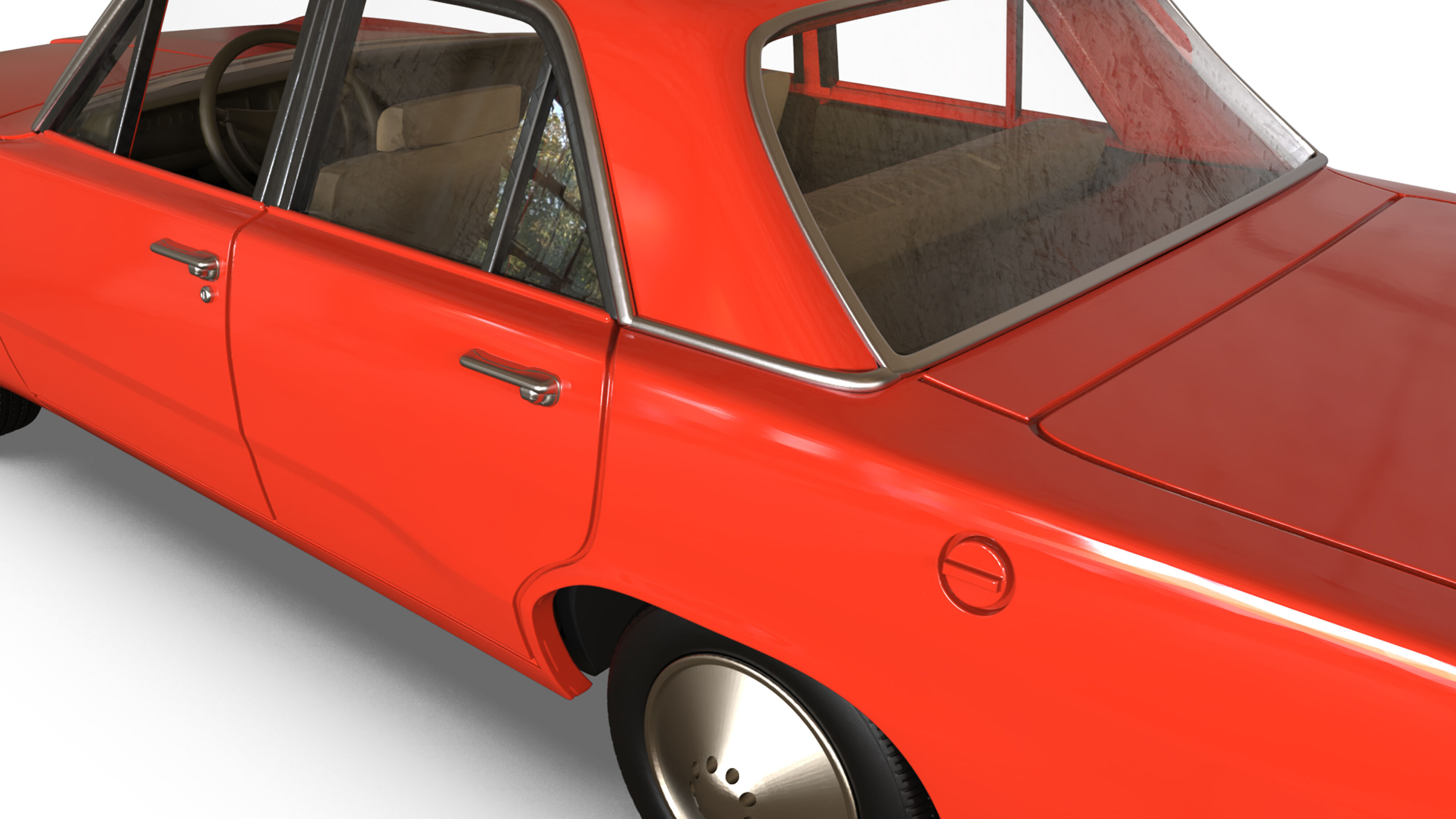 3D file 1971 Valiant Third gen duel 4 Door classic cars  3D print model_16