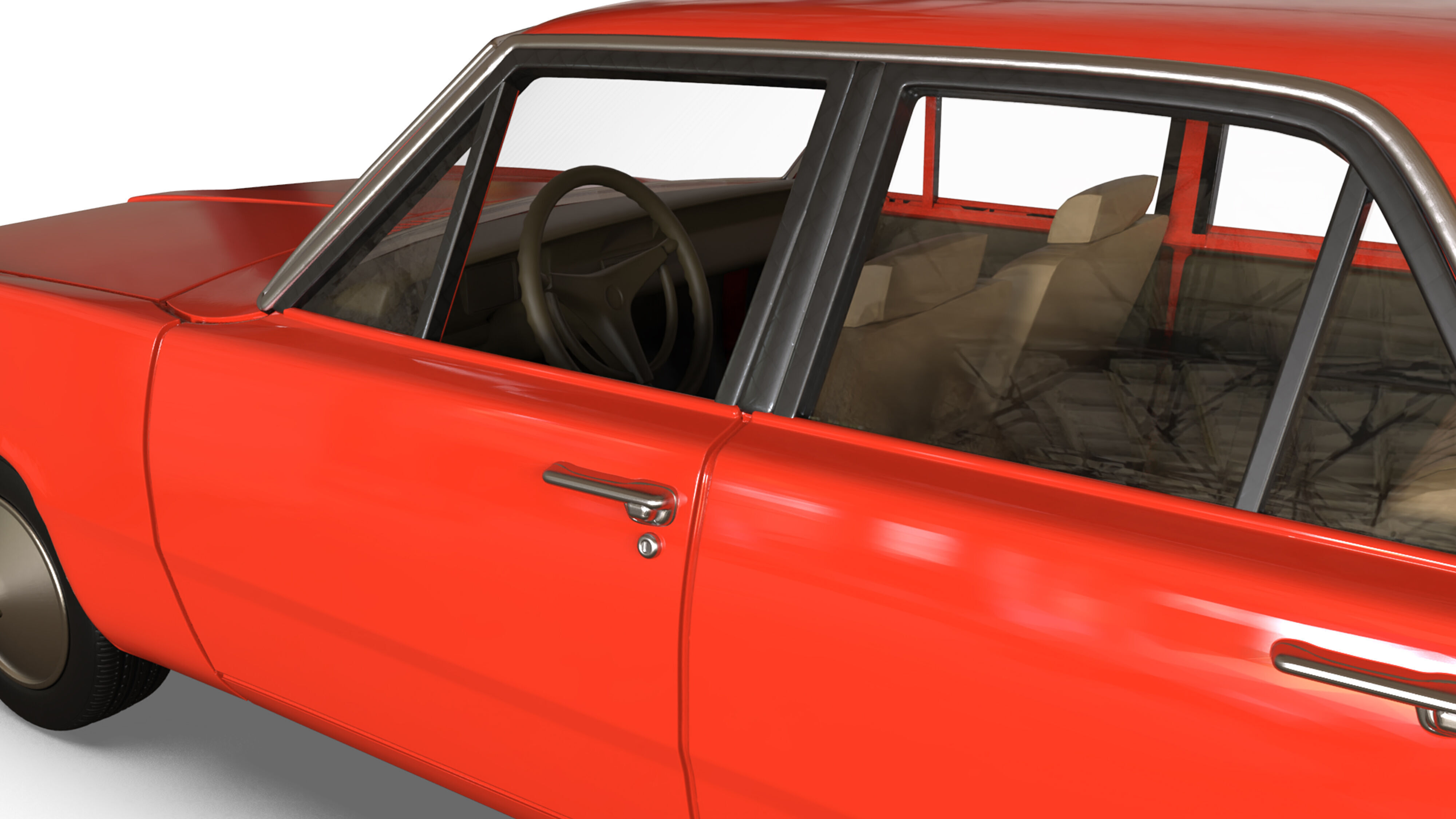 3D file 1971 Valiant Third gen duel 4 Door classic cars  3D print model_9