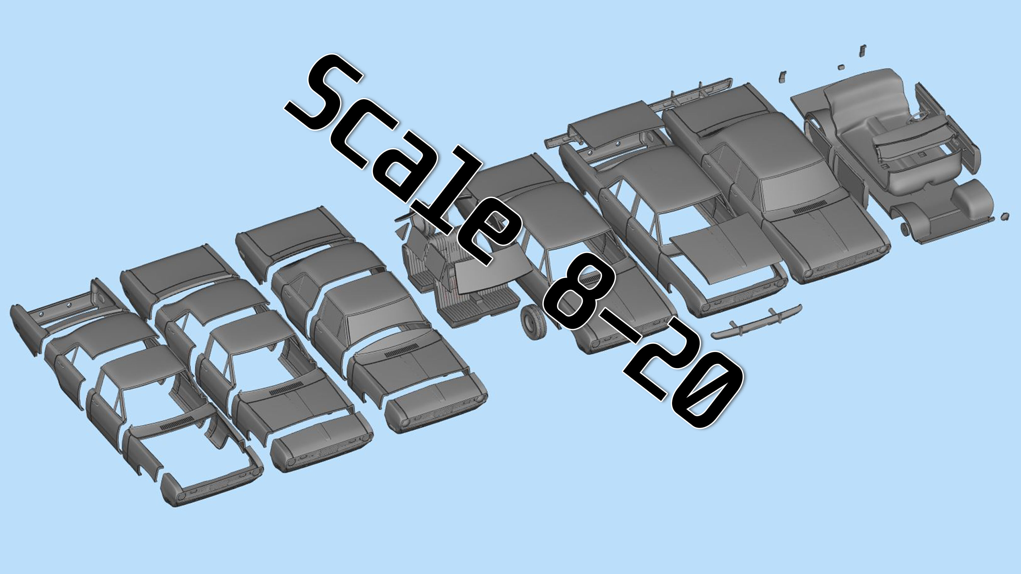 3D file 1971 Valiant Third gen duel 4 Door classic cars  3D print model_11