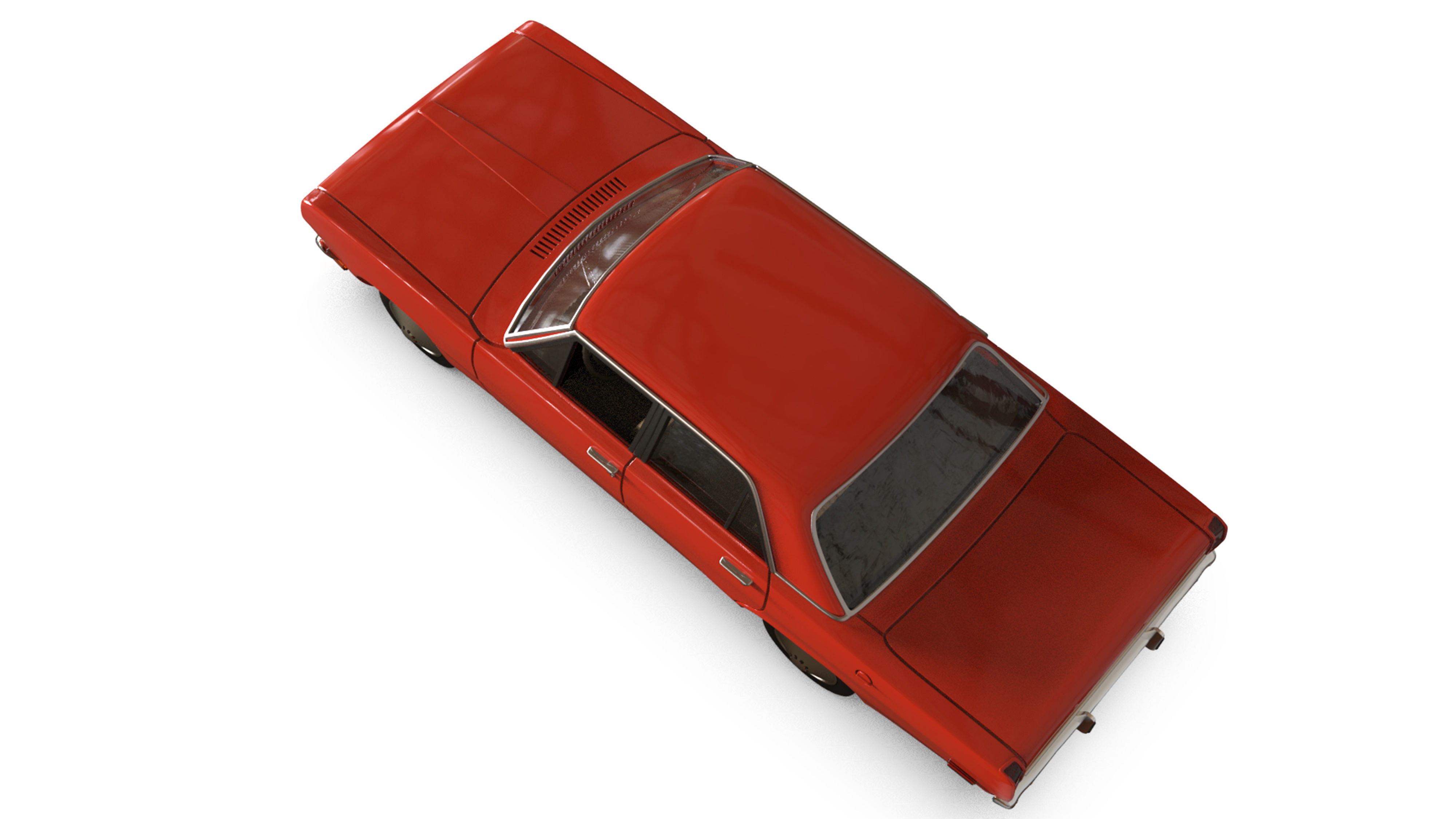 3D file 1971 Valiant Third gen duel 4 Door classic cars  3D print model_7