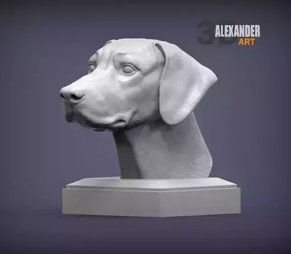 Rhodesian ridgeback bust
