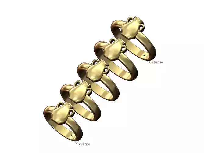 Roman urn fashion ring US sizes 6to10