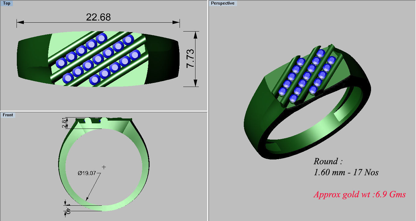 light weight gold diamond rings-C111116SKCH2025981-wt-5-10 3D print model_3