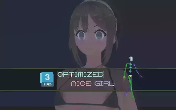 3DsMax Biped model StoutReisalin