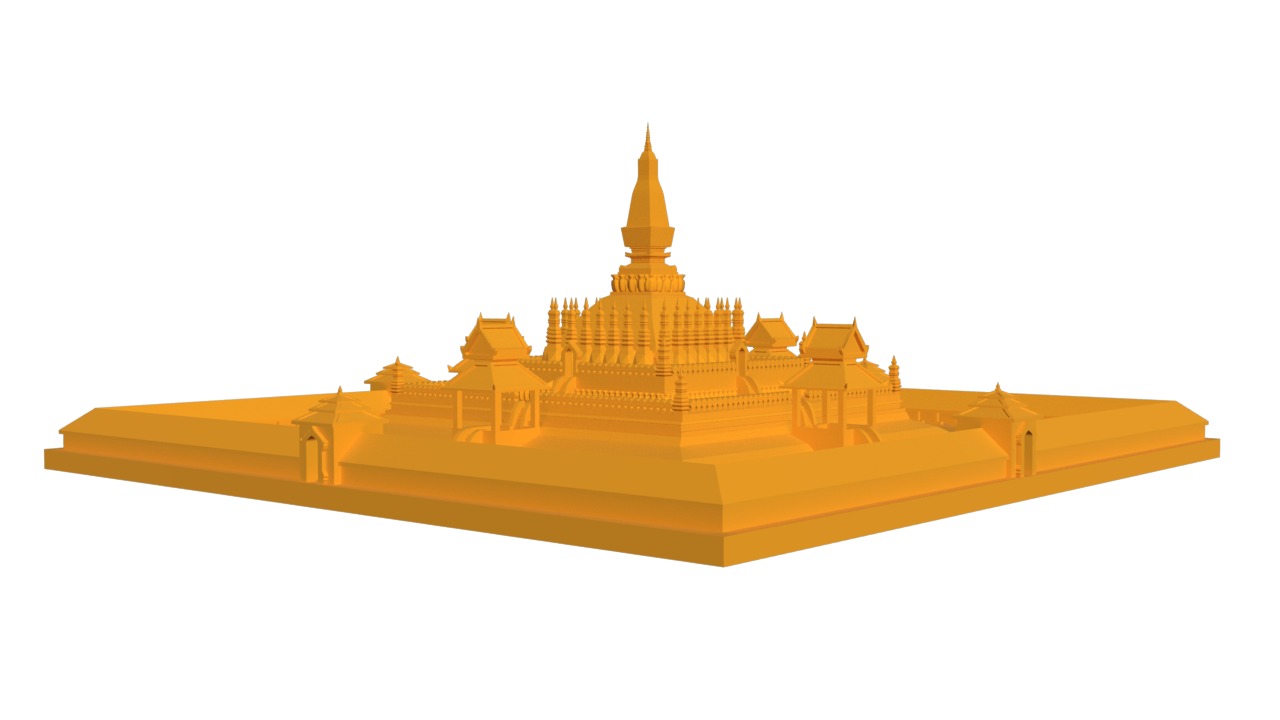 Pha That Luang - Laos 3D print model_3