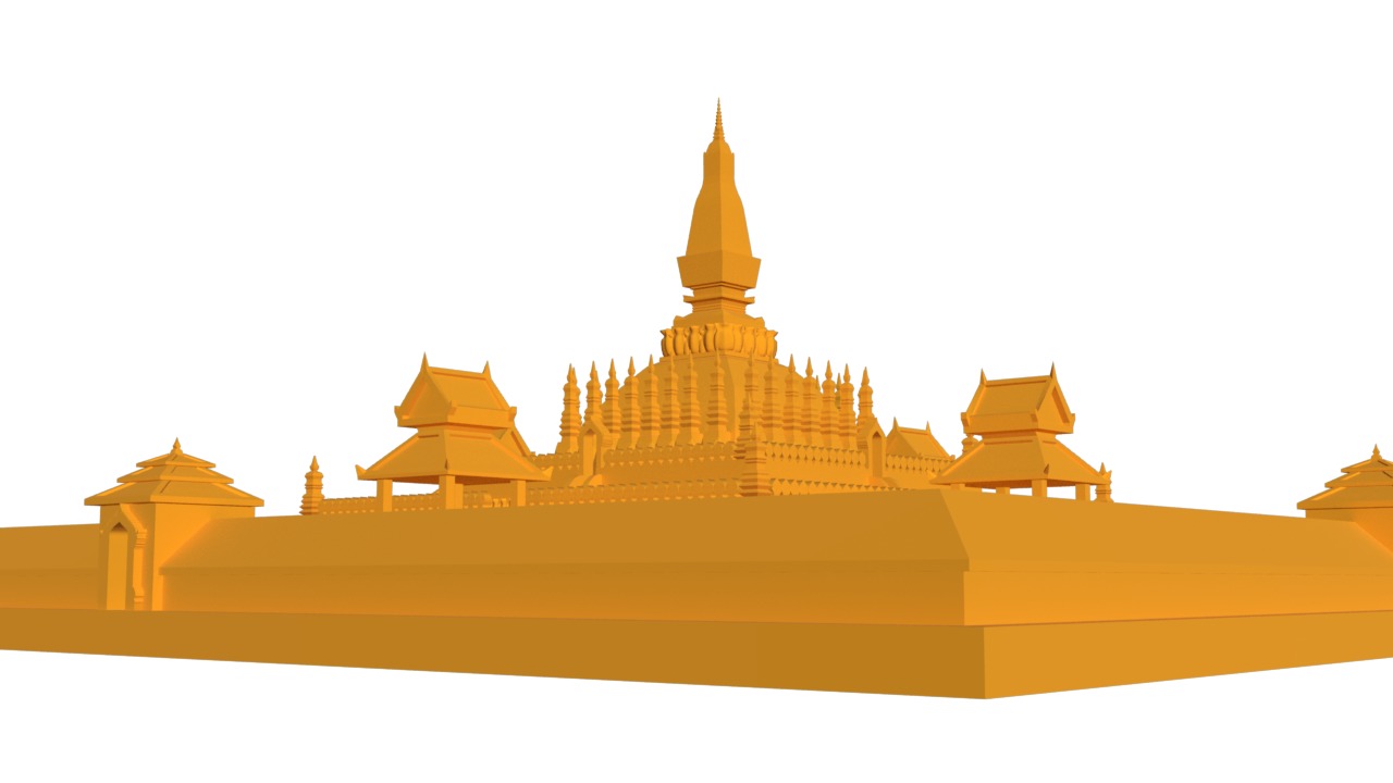 Pha That Luang - Laos 3D print model_5