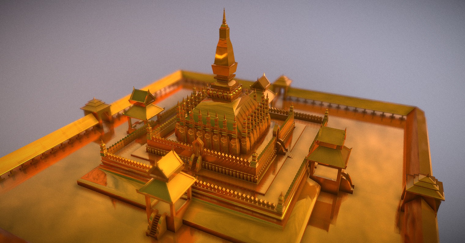 Pha That Luang - Laos 3D print model_1