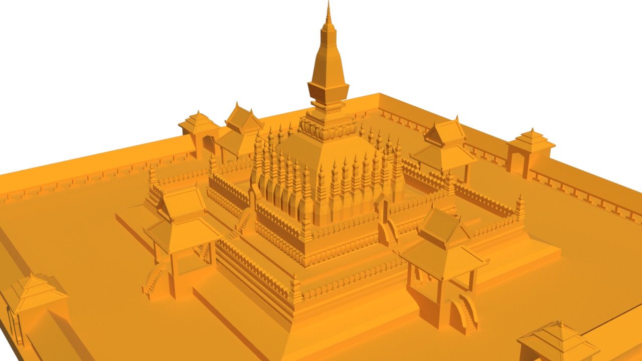 Pha That Luang - Laos 3D print model_4