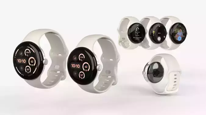 Pixel Watch 3 41MM and 45MM Porcelain 3D model