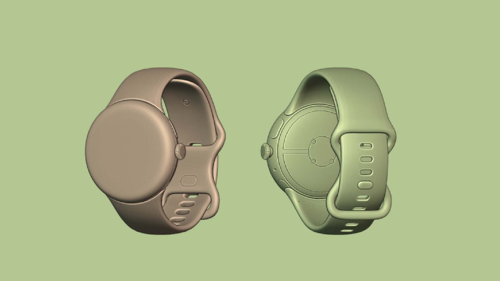 Pixel Watch 3 41MM and 45MM Porcelain 3D model_7