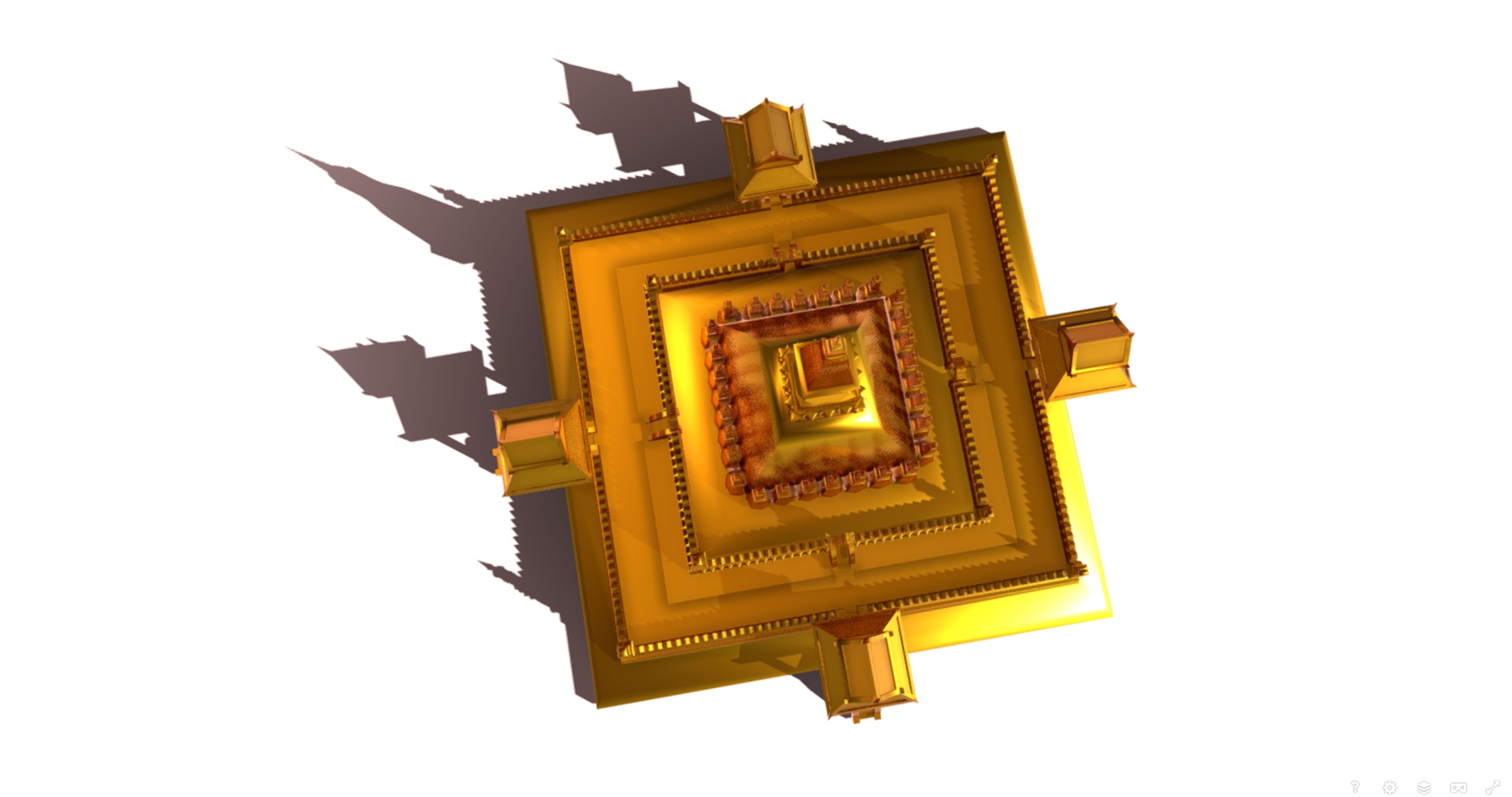 Laos - Pha That Luang 3D print model_3