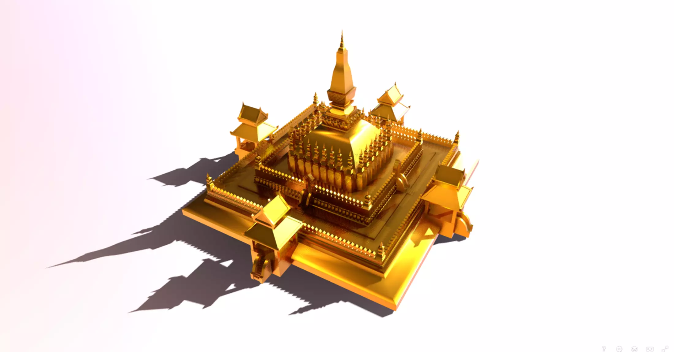 Laos - Pha That Luang 3D print model_0